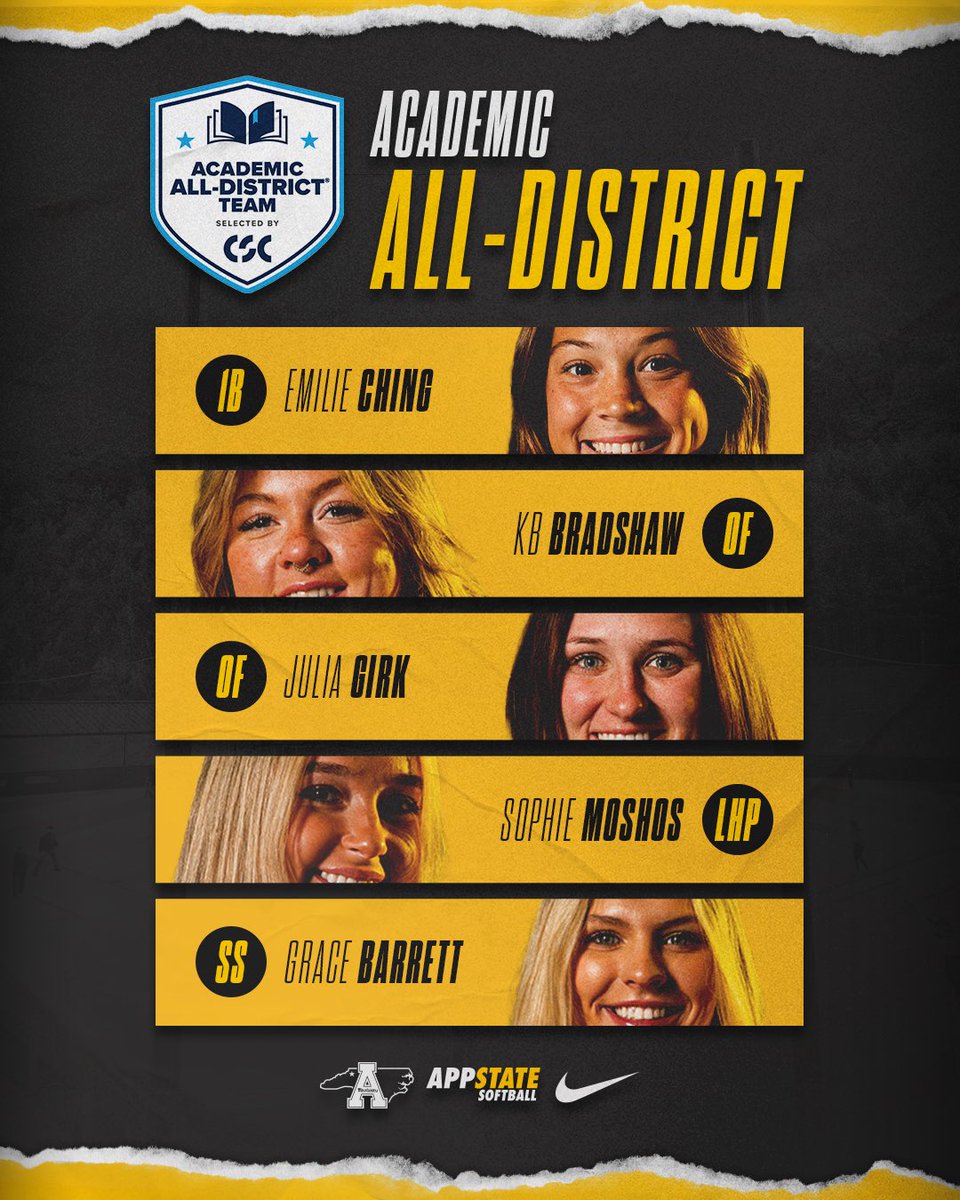 AppStateSB's tweet photo. 𝗖𝗦𝗖 𝗔𝗰𝗮𝗱𝗲𝗺𝗶𝗰 𝗔𝗹𝗹-𝗗𝗶𝘀𝘁𝗿𝗶𝗰𝘁 ✍️

🖐 Mountaineers land on the @CollSportsComm Academic All-District list for the second straight year! 

🔗 https://t.co/UHWPwod5gj

#OTM https://t.co/YXcc6ZD130
