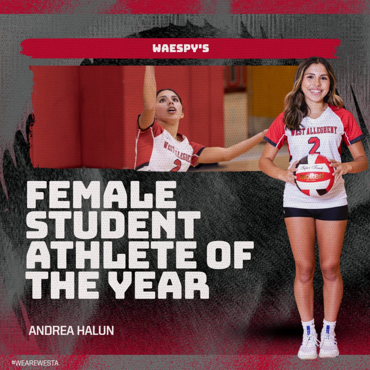 WestASports's tweet photo. WAESPY'S: Congratulations to our female student athlete of the year Andrea Halun! #WeAreWestA https://t.co/UK2JSa2rDX