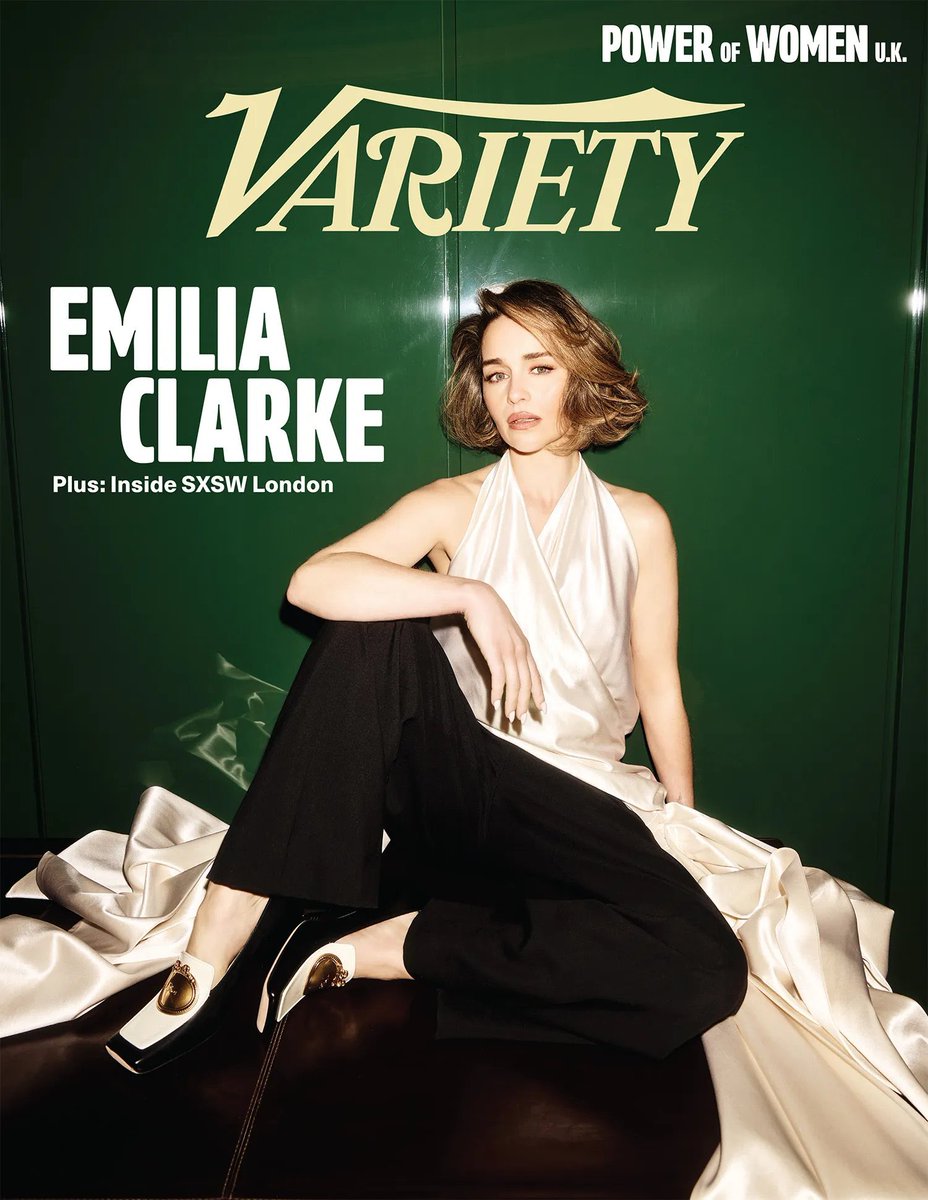 FilmUpdates's tweet photo. Emilia Clarke stuns for Variety’s Power of Women UK issue

📸: Zoe McConnell https://t.co/4i2r7kZXTt