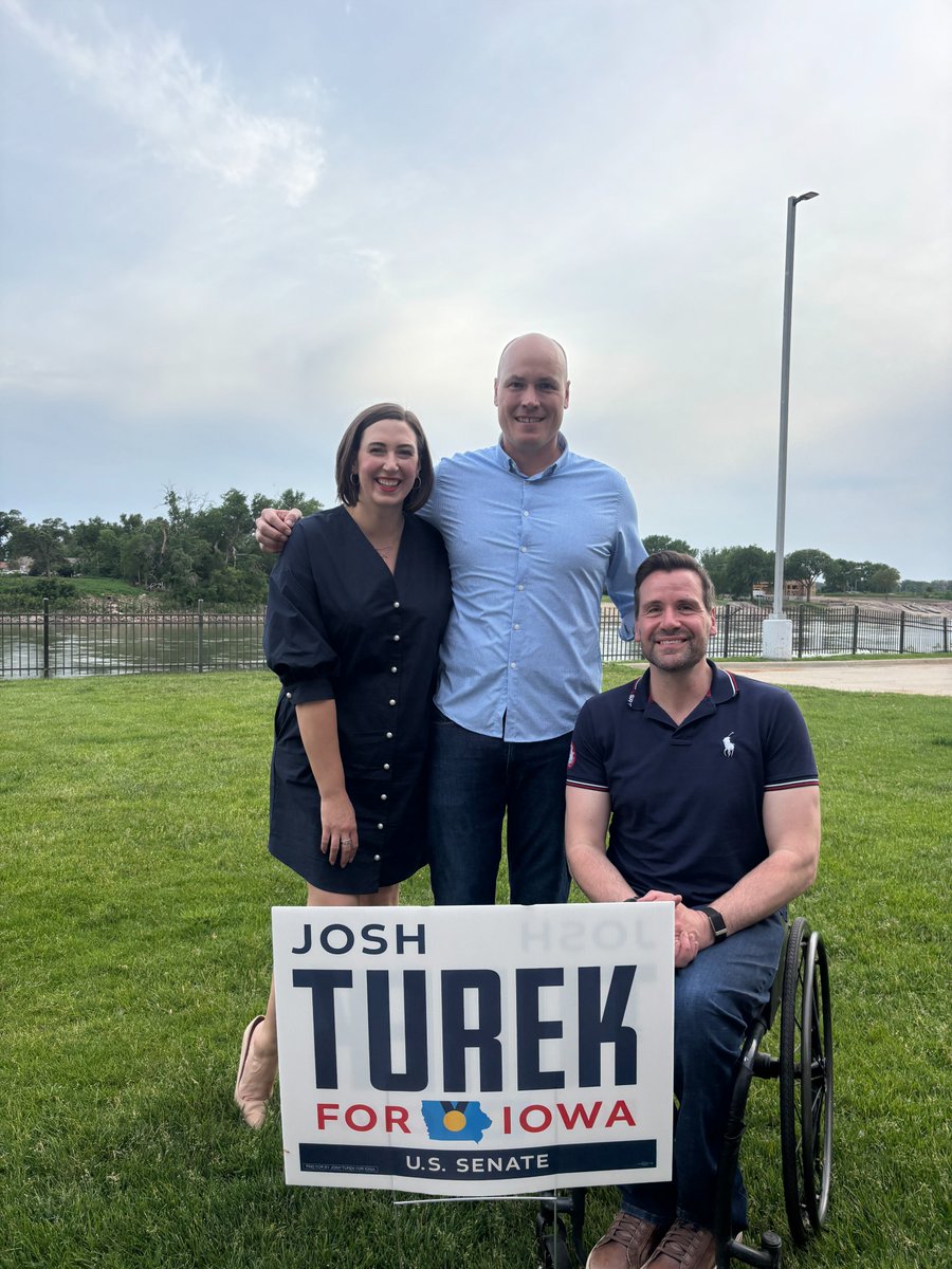 turek4iowa's tweet photo. What a great night in Sioux City! It's always good to be back home in Western Iowa. Thanks to everyone who came out.

And a special thank you to my friends @JDScholten and Catelin Drey, who know better than anyone that if you can win out in Western Iowa, you can win anywhere. https://t.co/9YloYUO90D