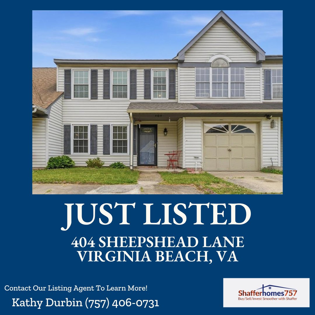 ShafferRealty's tweet photo. 🌟 Just Listed! This beautiful home in Virginia Beach is ready for you to call it your own. Contact us for a showing! #ShafferRealestate #justlisted https://t.co/BlALKD01V4