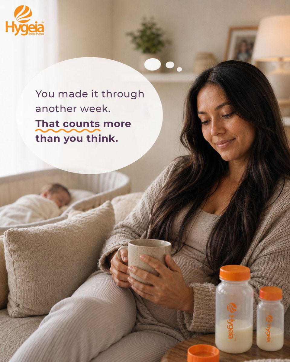 HygeiaBaby's tweet photo. Some weeks are just about getting through. And if that’s what you did… that’s something to be proud of 🤍 #breastfeeding #breastfeedingmom #newmom #firsttimemom #hygeia #hygeiababy #breastfeedingsupport #breastfeedingfaq #normalizebreastfeeding #workingmom #pumpingmom https://t.co/clxugiLKOg