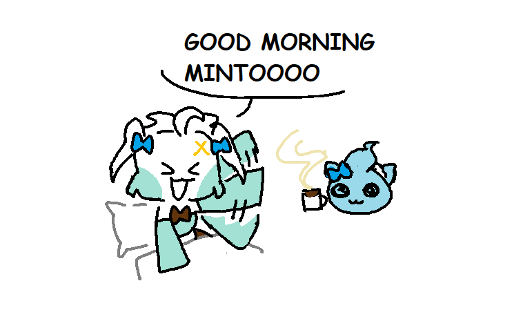 Spiderccino's tweet photo. GOOD MORNING MINTOOO wishing u a very minty morning https://t.co/AMfSaWkIT4