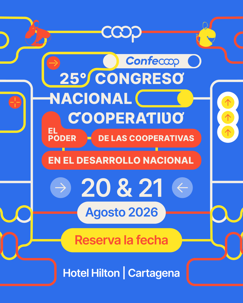 ConfecoopCol's tweet photo. Mientras el mundo habla de crisis de confianza,
el cooperativismo habla de Coomunidad, Solidaridad y futuro compartido. 
Colombia necesita hoy mas que nunca la cooperación. Participa este 21 y 21 de agosto en #CNCOOP2026 
https://t.co/iyYfAuN2Sy https://t.co/kHBEjjrYMt