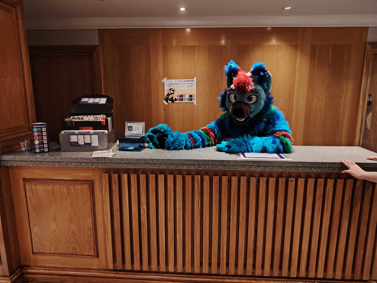 RavetailB's tweet photo. Wrufff! This is wuff. How can I help you? 
CFz has been a blast this year. Was able to socialise more, make new friends and giving back to the community supporting the ConOps Crew once again. Bring on CFz 27, 20 years strong.

🪡: @Russelldafox/@Vulpespaw 
#fursuitfriday #furry https://t.co/n370jcA3dA