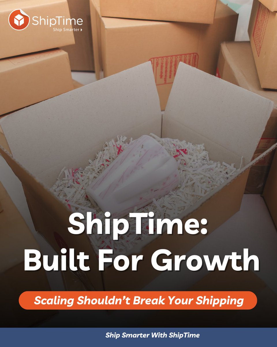 ShipTime's tweet photo. Platforms like ShipTime help businesses centralize shipping operations with:
📊 Multi-courier rate visibility
📦 Batch shipping tools
🚛 Parcel + Freight management
📸 Tracking and proof of delivery visibility
🛒 eCommerce integrations

https://t.co/nXPSFwkw6p https://t.co/7aimfoYmRH