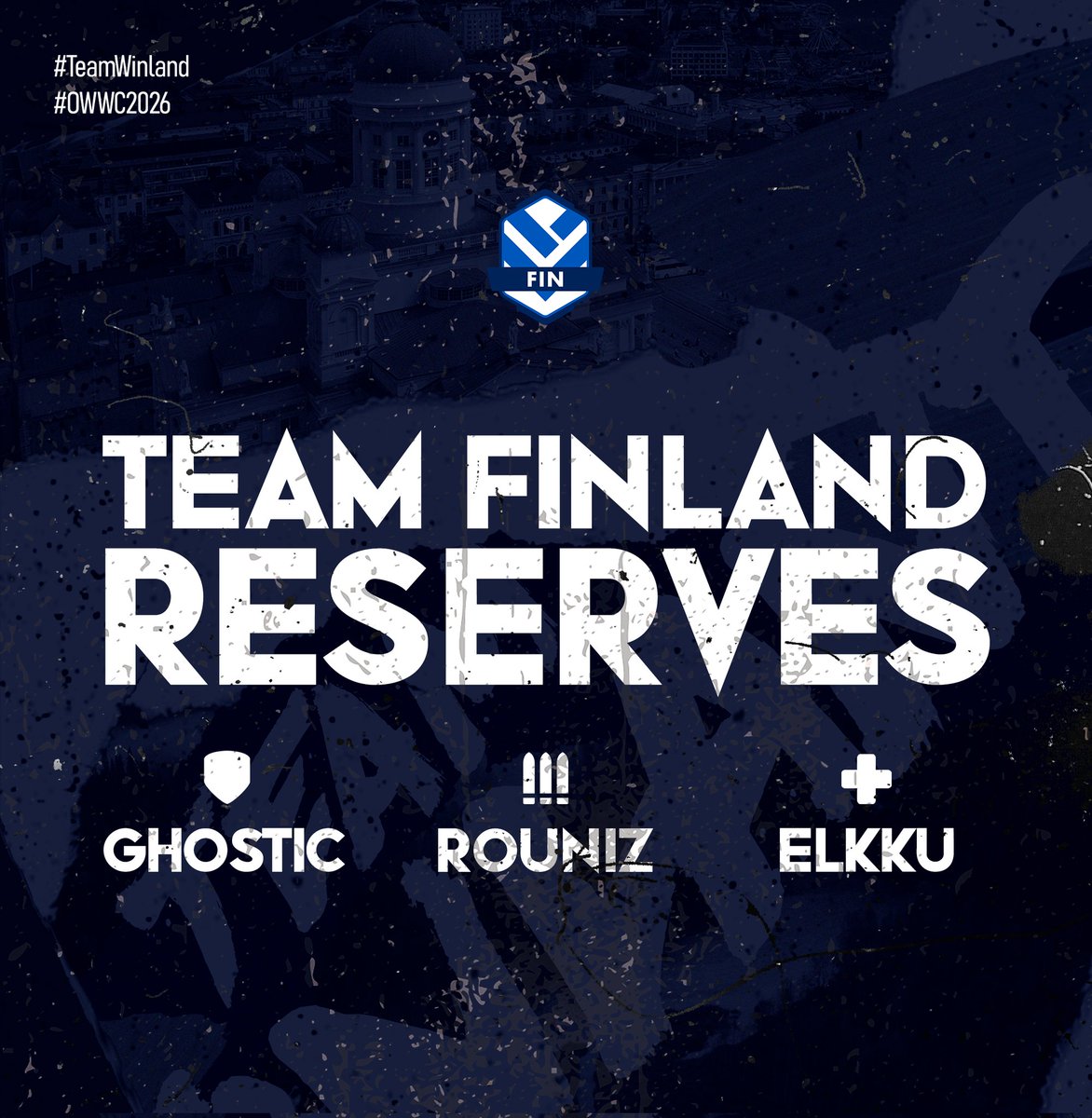 owwcfinland's tweet photo. Team Finland Reserves for 2026! 🇫🇮💪

🛡 @_Ghostic 
⚔️ @Rouniz_ow 
💉 @Elkku_ow 

#TeamWinland
#OWWC26 #esportsfi https://t.co/FmjUsvINS0