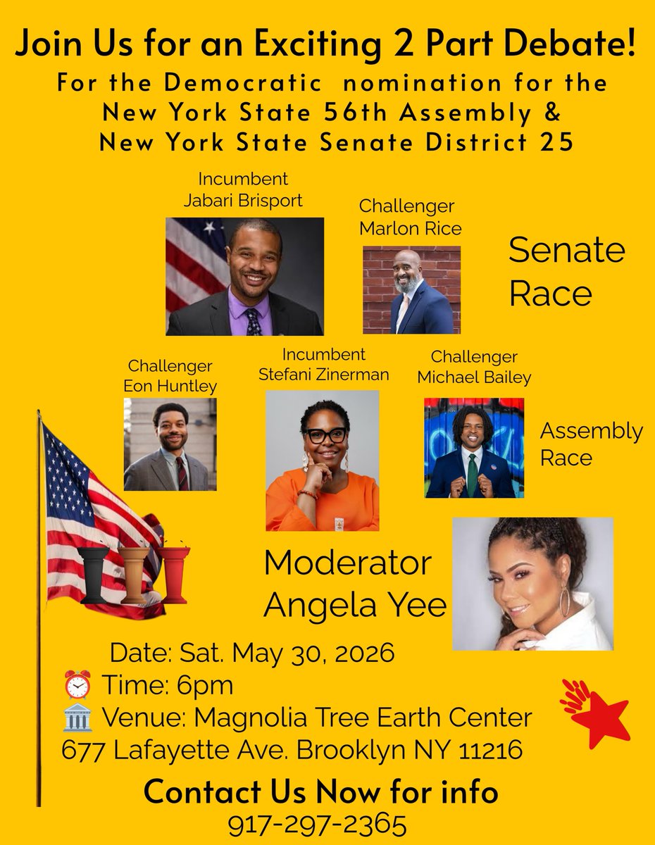 James_C_PR's tweet photo. Read @wordslivehere's excellent coverage via @NYAmNews, and don't miss tomorrow's debate! 

#primaryelection #nycpolitics #debate https://t.co/HrvMILhvQB