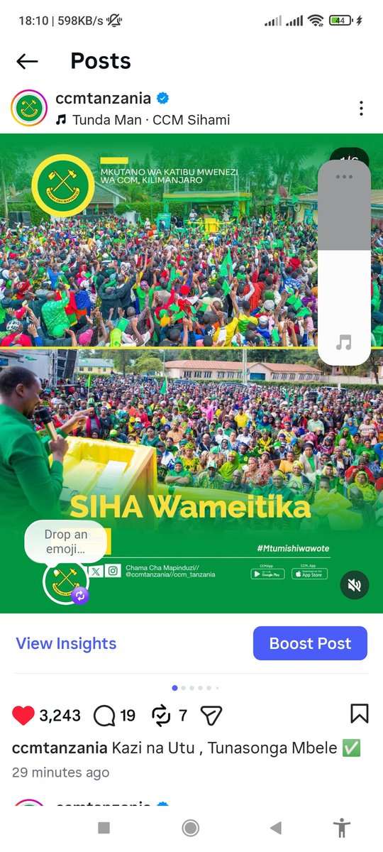 ccm_tanzania's tweet photo. MAFURIKO YA WANANCHI WA SIHA KWENYE MKUTANO MKUBWA WA HADHARA 

Sanya Stand leo imefurika nguvu ya wananchi wa Wilaya ya Siha na Mkoa mzima wa Kilimanjaro wakionesha imani kubwa kwa Chama Cha Mapinduzi. Wananchi wamejitokeza kwa wingi kumsikiliza Katibu wa NEC, Itikadi, Uenezi na Mafunzo CCM, Ndugu Kenani Laban Kihongosi akizungumza kuhusu maendeleo, mshikamano na mustakabali wa Taifa letu.

CCM ni sauti ya wananchi, nguzo ya maendeleo na tumaini la Tanzania imara. Kazi iendelee, maendeleo yaendelee. 

#KaziNaUtuTunasongambele #Sihayamaendeleo #mtumishiwawote