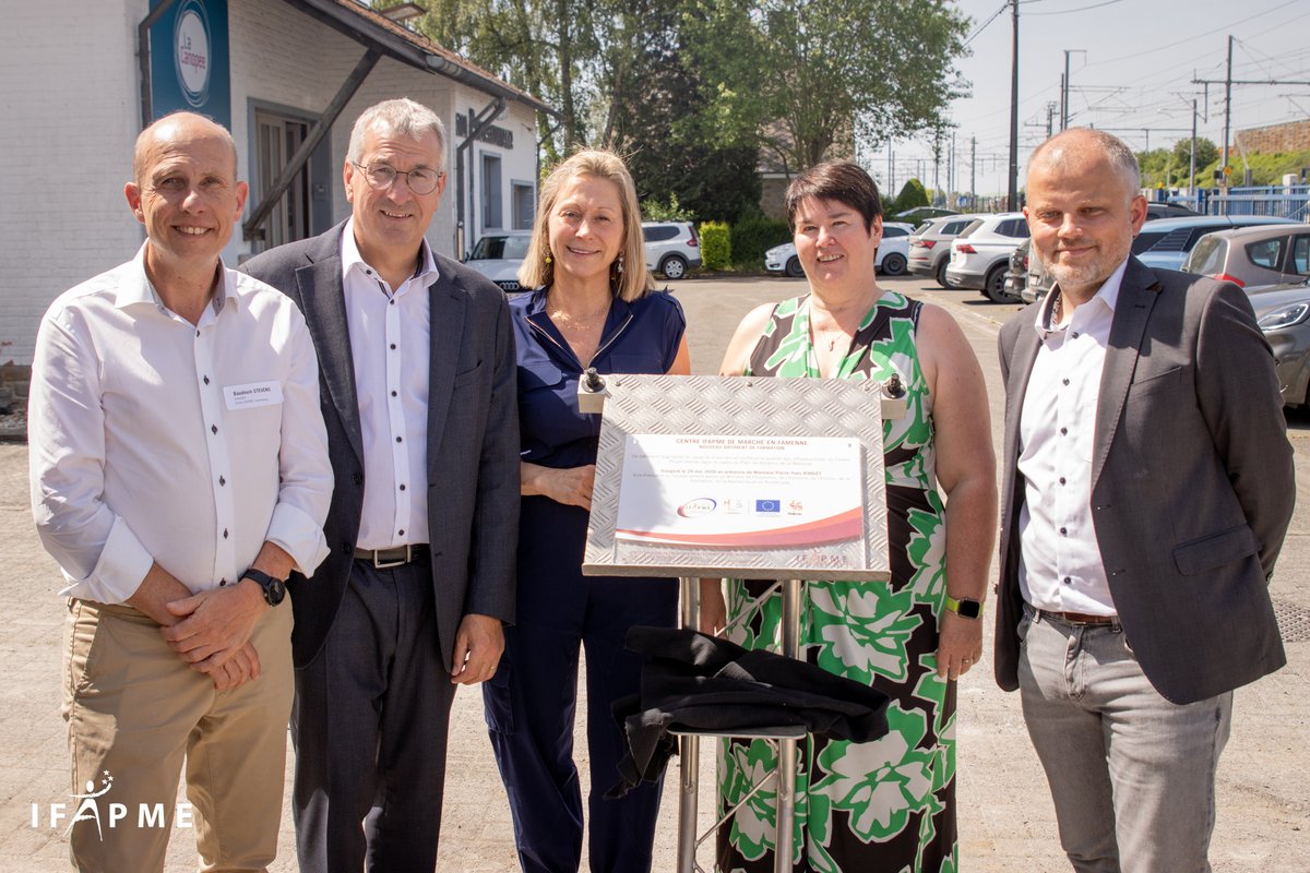 IFAPME's tweet photo. Ce vendredi 29 mai 2026, l’IFAPME a inauguré un nouveau bâtiment de formation d’une superficie totale de 294,5 m² au Centre #IFAPME de Marche-en-Famenne 🤩 

La nouvelle infrastructure permettra aux apprenants du Centre de disposer de nouveaux espaces de formation 👌 https://t.co/RgYRtvXnpJ