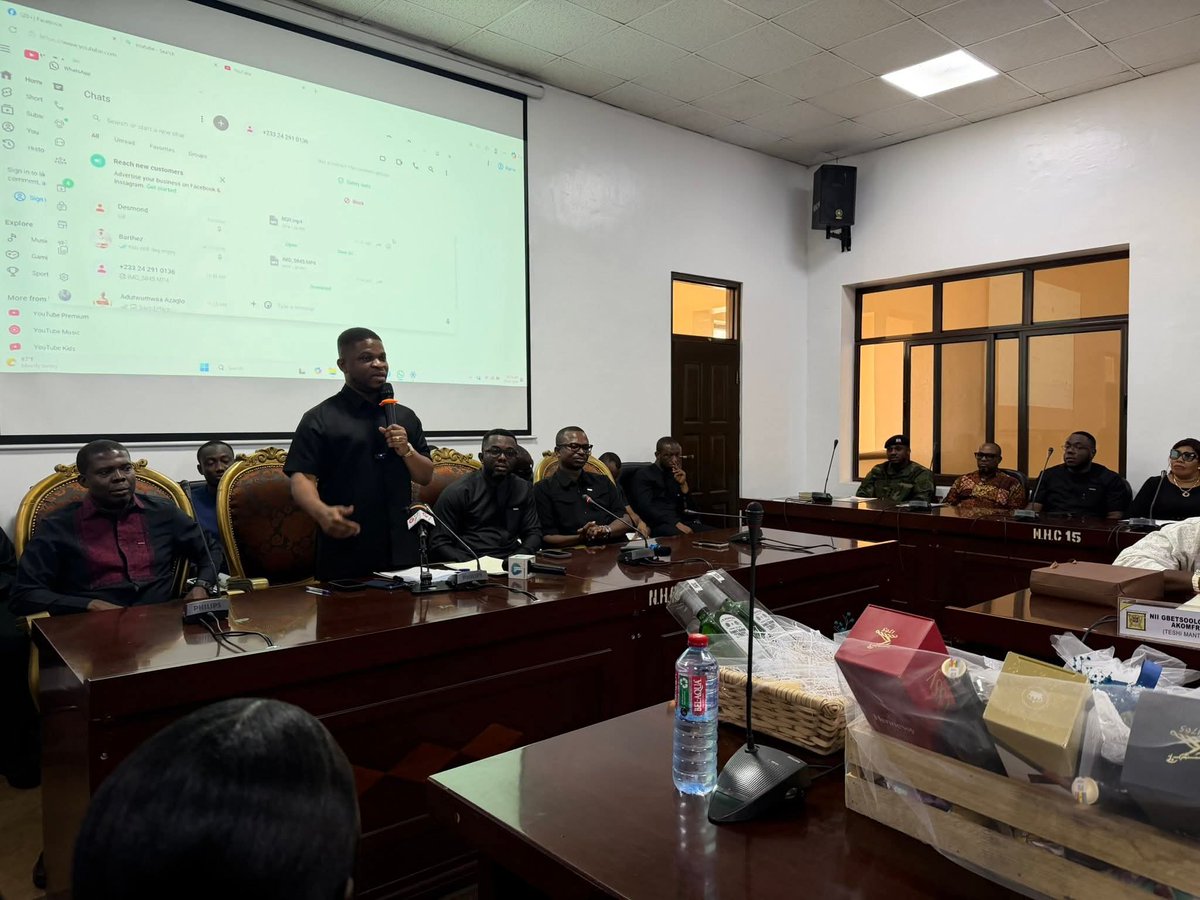 NGadafi1's tweet photo. CEO of the Ghana Gold Board,@SammyGyamfi_ , led the GOLDBOD management team in briefing the National House of Chiefs on the operations of GOLDBOD. https://t.co/Npr1AEAOnW