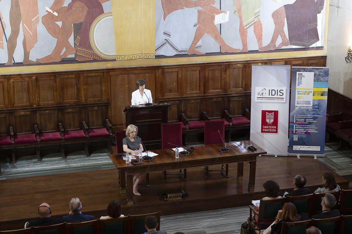 laurenceauer's tweet photo. Dans le cadre des #dialogues européens organisés à Athènes par @IFAgr et l'@IFParis, grand entretien sur « l’Europe au défi de la puissance » avec Catherine Colonna @minColonna conduit avec Marilena Koppa @MarilenaKoppa doyenne de l’université @Panteion
🇫🇷🇬🇷🇪🇺 https://t.co/sXmcfWnAeN