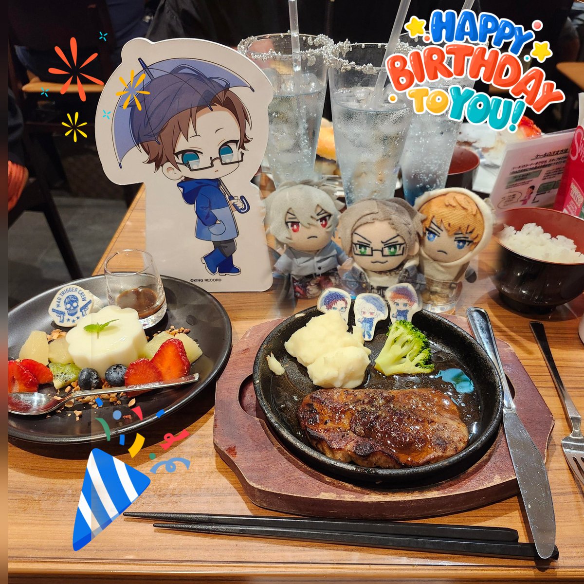 megumeruku's tweet photo. 銃兎お誕生日おめでとう🎉🎂💙🐰
#入間銃兎生誕祭2026 https://t.co/m8PlQDDOfV
