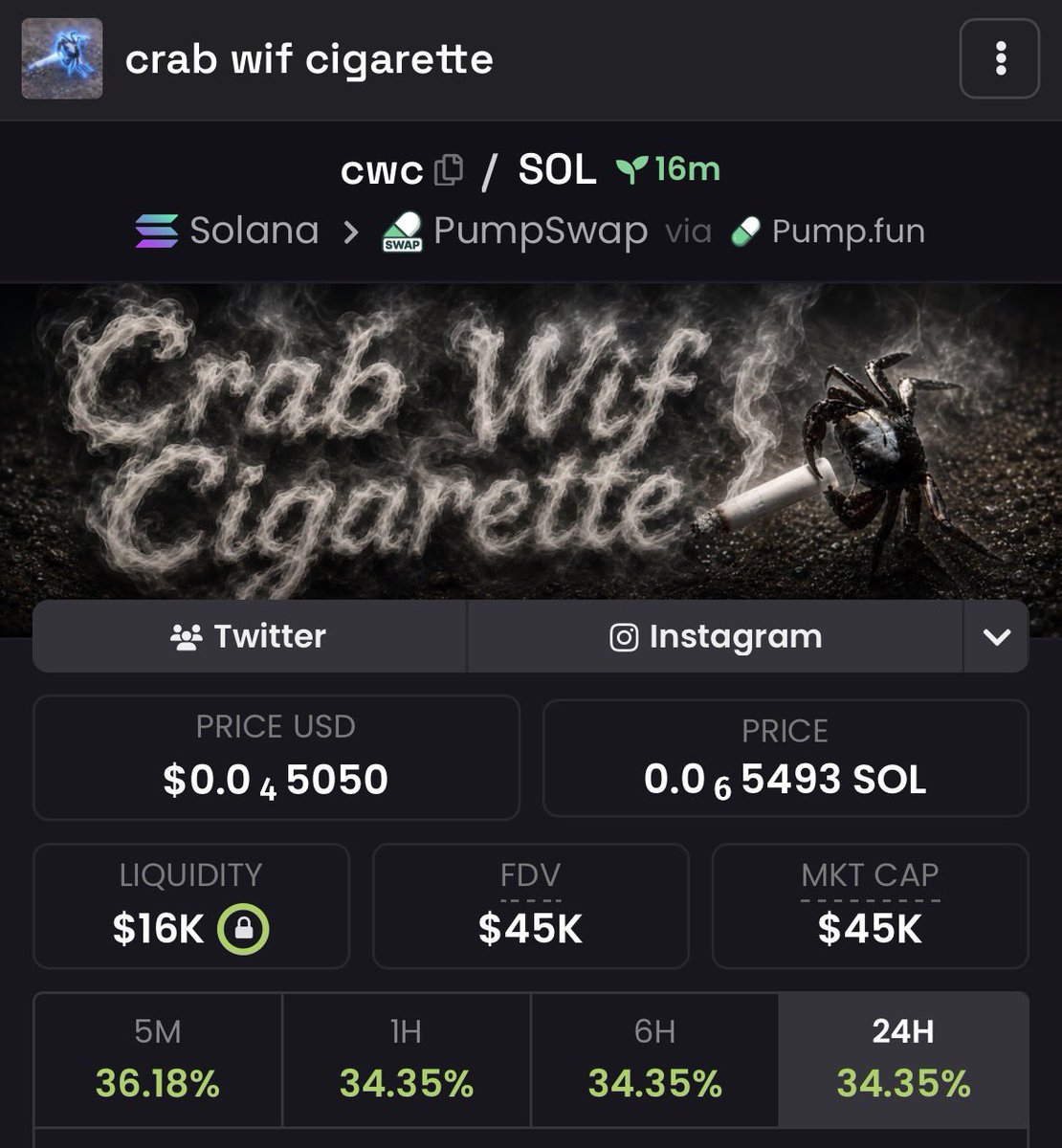 sniper_caller's tweet photo. Gamble on $cwc
Ca,

4AyMt12w2APPzAbv73jhNth86FKrpd9xmMUNLDUgpump https://t.co/eKxkSFExgm