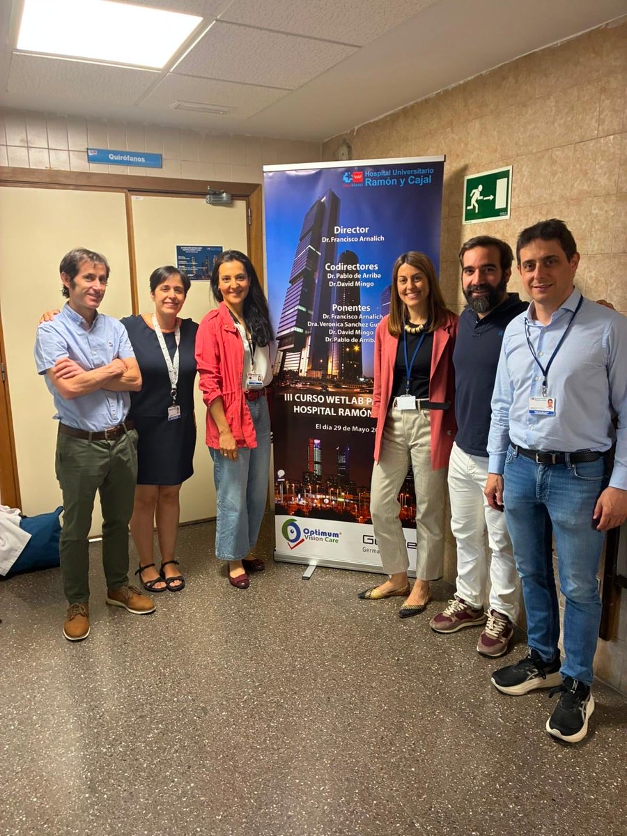 OftalmologiaRYC's tweet photo. 📆 Se ha celebrado el III Curso Wetlab para #DMEK en el #HRyC con la ayuda de #geuder y del #bancotejidosbarcelona , Dirigido por el Dr Arnalich (Jefe Sección Polo), los ponentes: Dr Mingo, Dr De Arriba y Dra Sánchez, y la colaboración de la Dra DeDompablo y la Dra Serrador. https://t.co/XNf3McDbSU