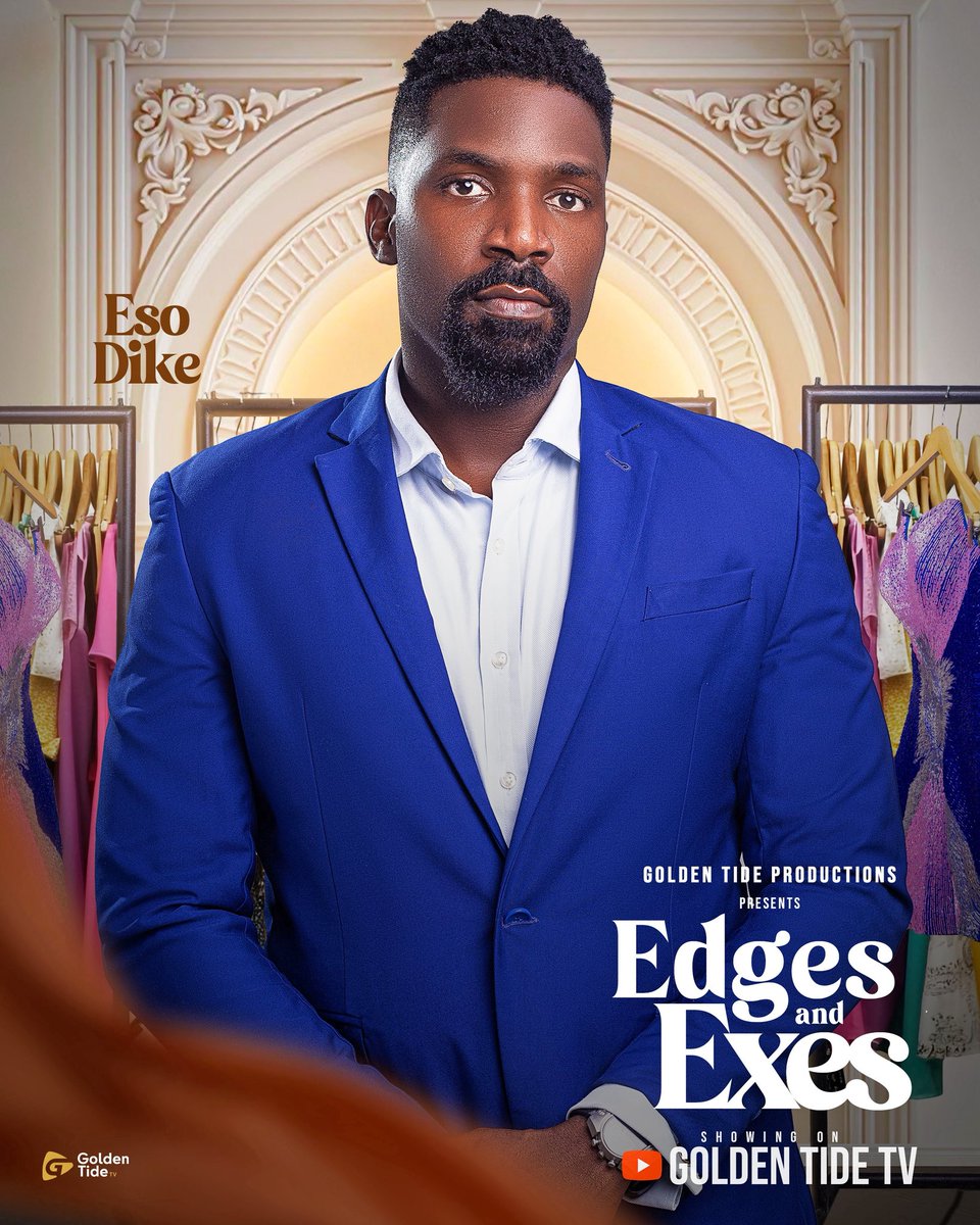 GoldenTide_TV's tweet photo. Eso Dike as Daniel - the petty ex. Charismatic, and impossible to read. But when the woman who once broke his heart walks back into his world, Daniel is forced to confront the fine line between revenge and love.
EDGES &amp; EXES is now showing on GoldenTide TV YouTube channel https://t.co/ileSxxGacP