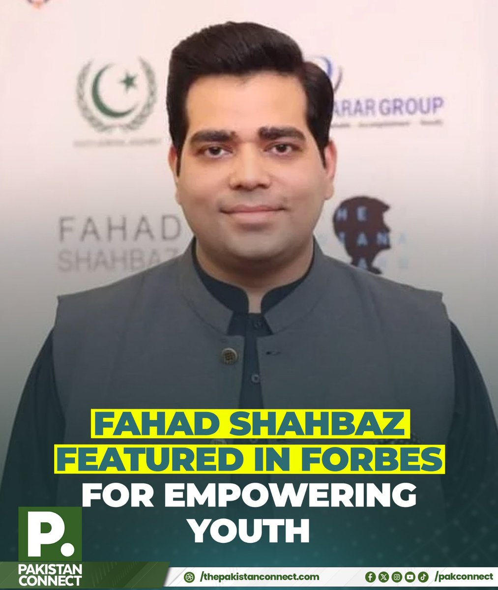 ConnectingPak's tweet photo. Founder and President of the Youth General Assembly, Fahad Shahbaz, was featured in Forbes for his work in empowering young people.

Read more: https://t.co/oowGGtl0Vx

#pakistanconnect https://t.co/ShUPBBHAjv