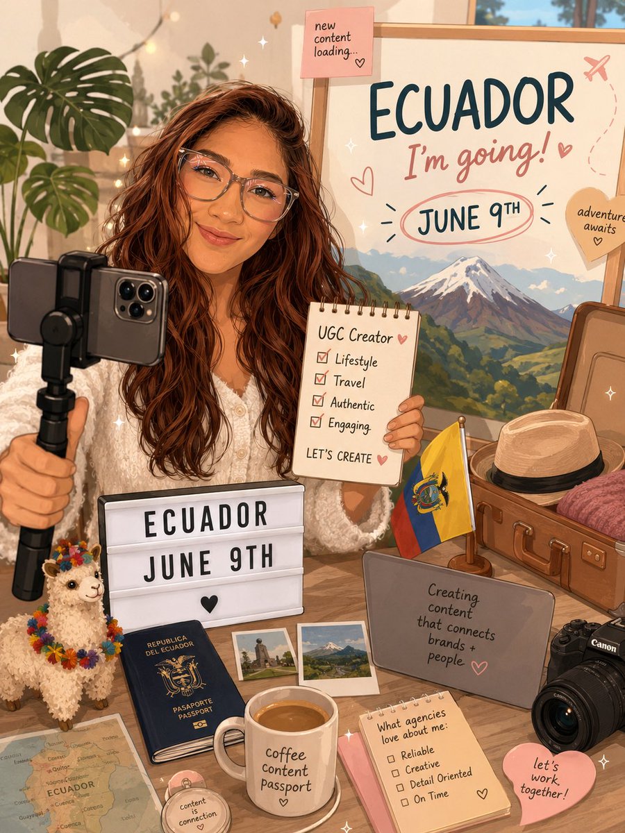 FaithmCreates's tweet photo. 🚨Traveling🚨
I’m traveling to Ecuador in June 9th! 

Any brands looking for airport, couples or family content I got you! 

Let’s make it happen! 

📧faithmichellecreates@gmail.com 
💻https://t.co/95fhgTN4p9 https://t.co/YYmwVEMuj4