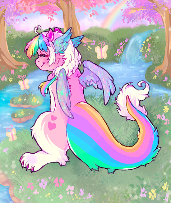 catousel's tweet photo. Whimsy, the dragon princess! 🦋🌷
₊˚‧◟ ͜ ◞ ୨୧ ◟ ͜ ◞ ୨୧ ◟ ͜ ◞₊˚‧
#furry ⊹ #furryart https://t.co/HyI7AYXkK1