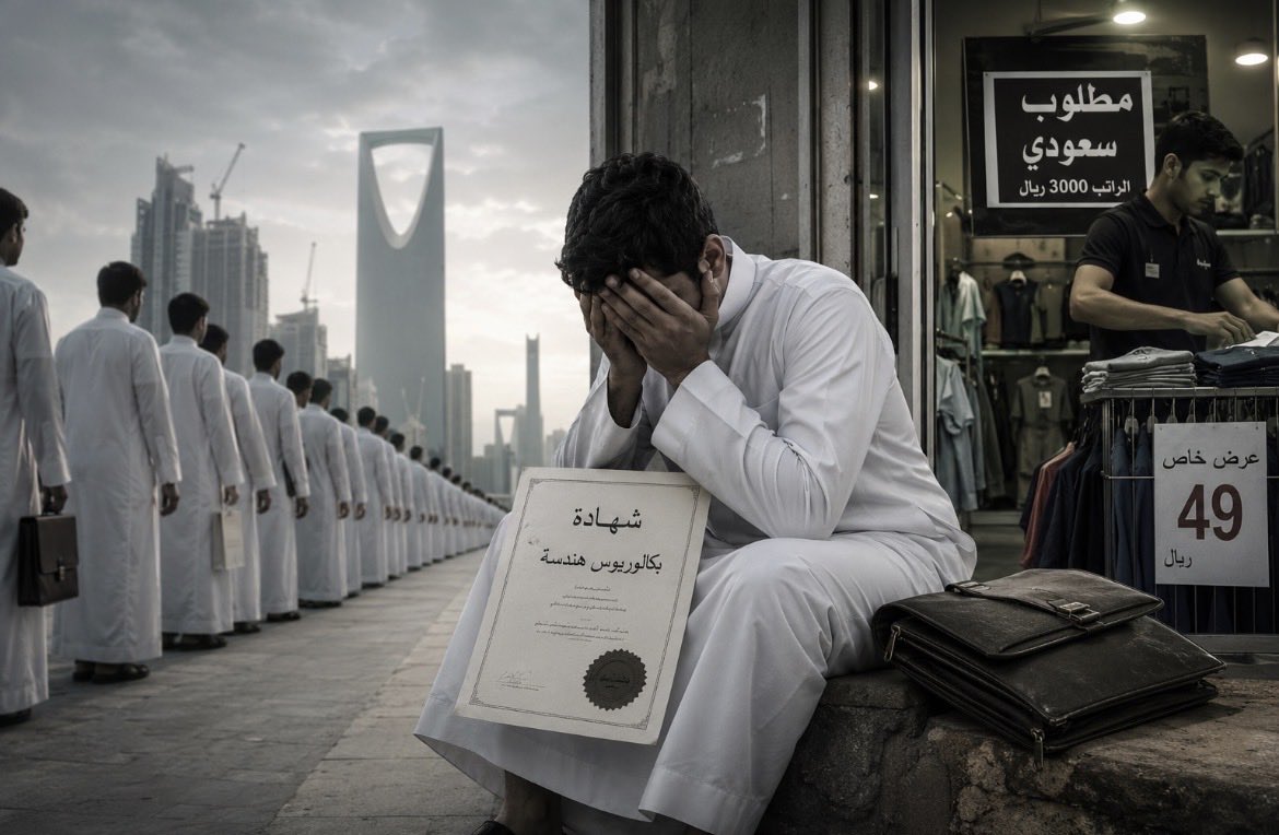 Citizen_lawyerr's tweet photo. 🔴 ثريد | عن الـ سعودة الوهمية 

قبل سنوات… خرج الأستاذ عبدالحميد العمري يحذر من "السعودة الوهمية" ويكشف الخلل بصراحة صادمة.

واليوم؟
المشهد يعيد نفسه… والضحية ما زالت هي المواطن.
#وزارة_الموارد_البشرية https://t.co/v7Yo8uSNK6