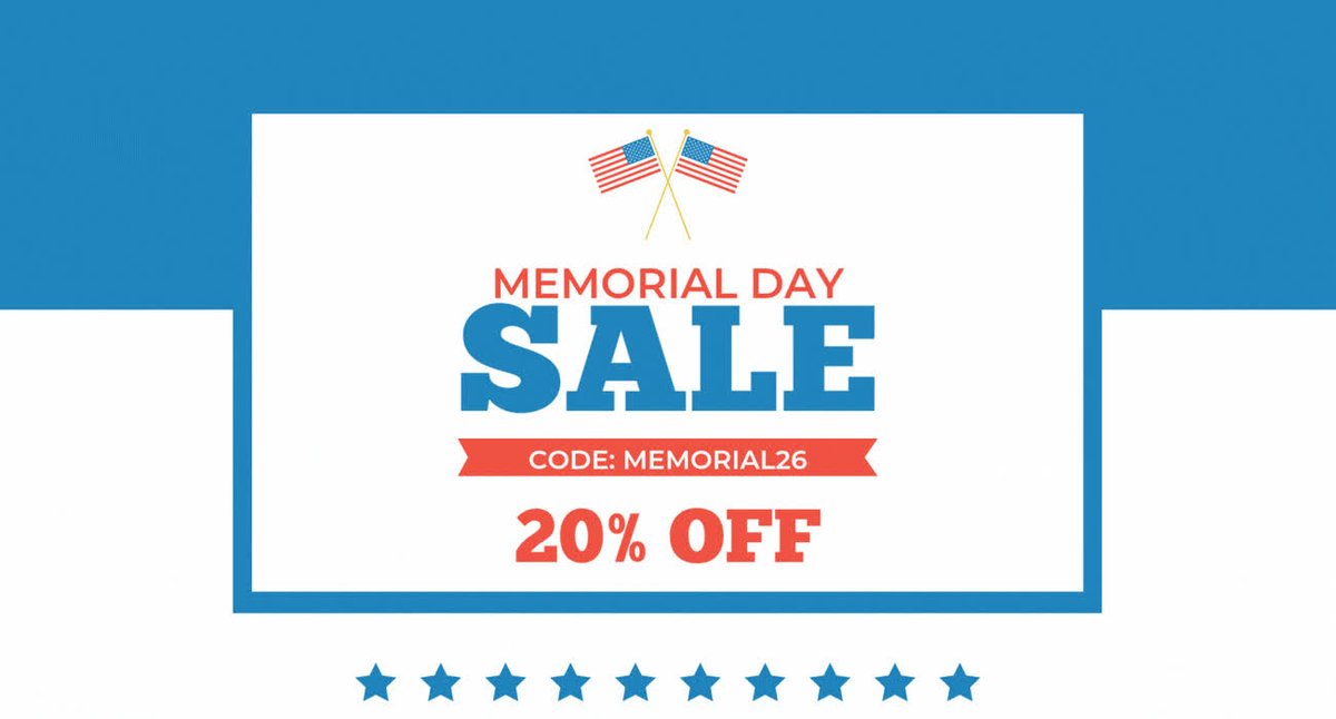 ICD10monitor's tweet photo. Last chance to save at our Memorial Day Sale before tonight at 11:59 PM!

Get 20% off all brands before!

Exclusions apply: packages, subscriptions, and AMA books.

Shop now before the sale ends! https://t.co/JICKddWT84