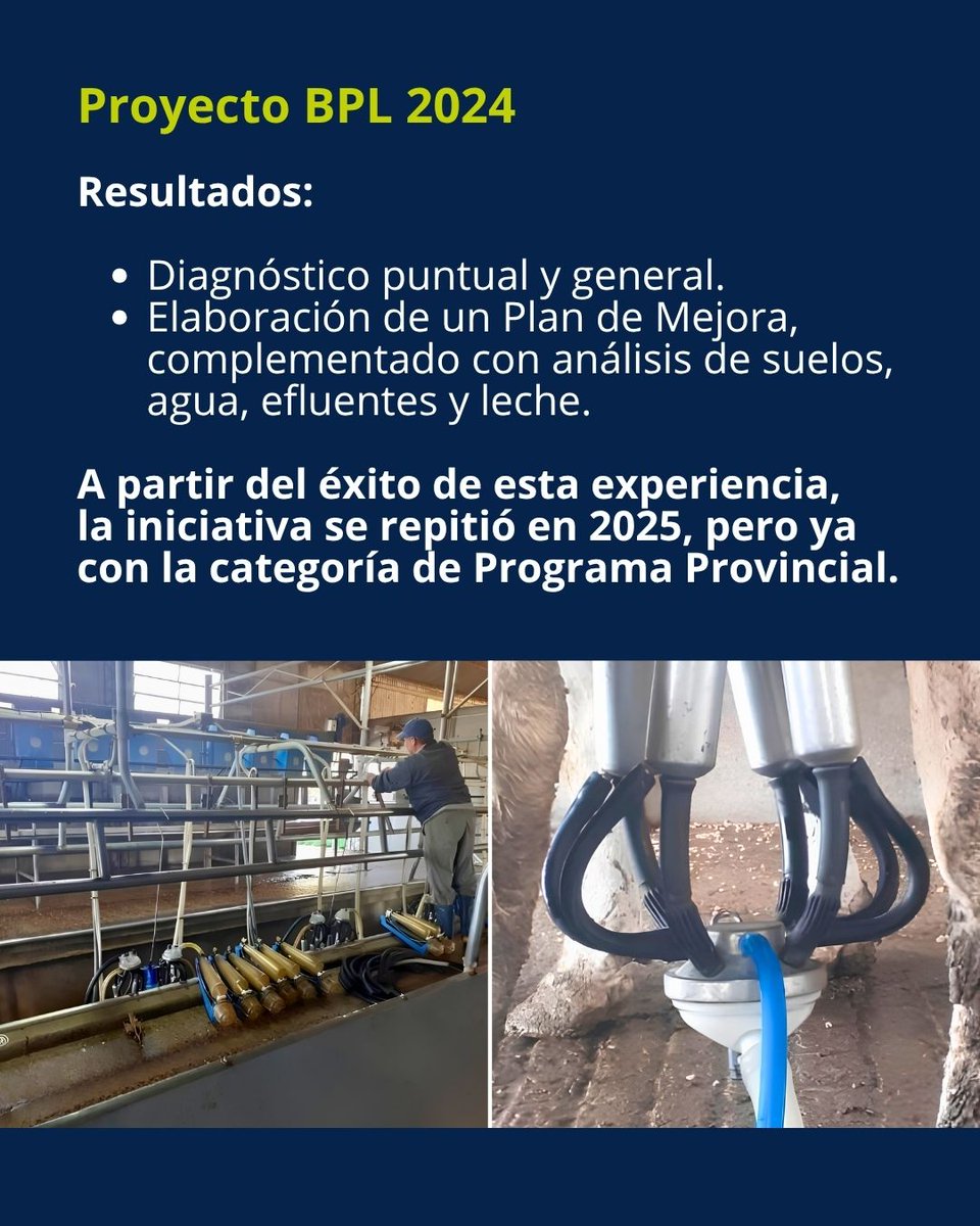RedBPAs's tweet photo. ✅Compartimos la experiencia del Proyecto BPL 2024, cuyo objetivo estuvo en asegurar la producción y la calidad de la leche, a través de la aplicación de BPL en tambos entrerrianos🐄

#ElCampoHaceBien #buenaspracticaslecheras #tambos https://t.co/81FBrKfEq8