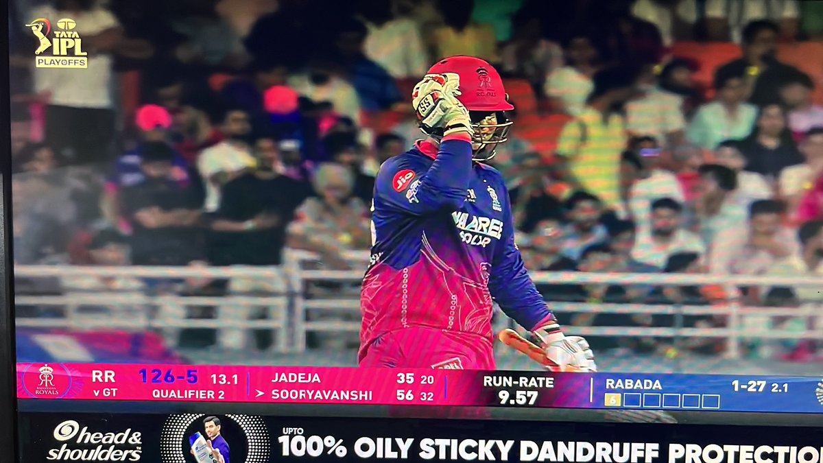 Nitishrajmax's tweet photo. kudos the young guy but shame on RR team,being completely dependent on a teenager #ipl #rrvsgt #ipl2026 https://t.co/7ShuSxc1Y9
