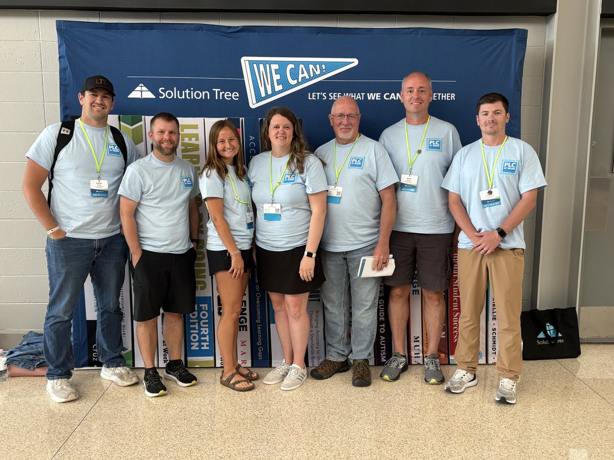 wpcadets's tweet photo. This week, members of our WPPS team attended the @SolutionTree PLC at Work® Institute in Tulsa, OK! 

We are excited to bring new ideas, strategies, and inspiration back to WPPS to provide the best possible learning experiences for our students! ❤️

#cadetpride⚔️ #PLCatWork https://t.co/N7eVOl2SPE