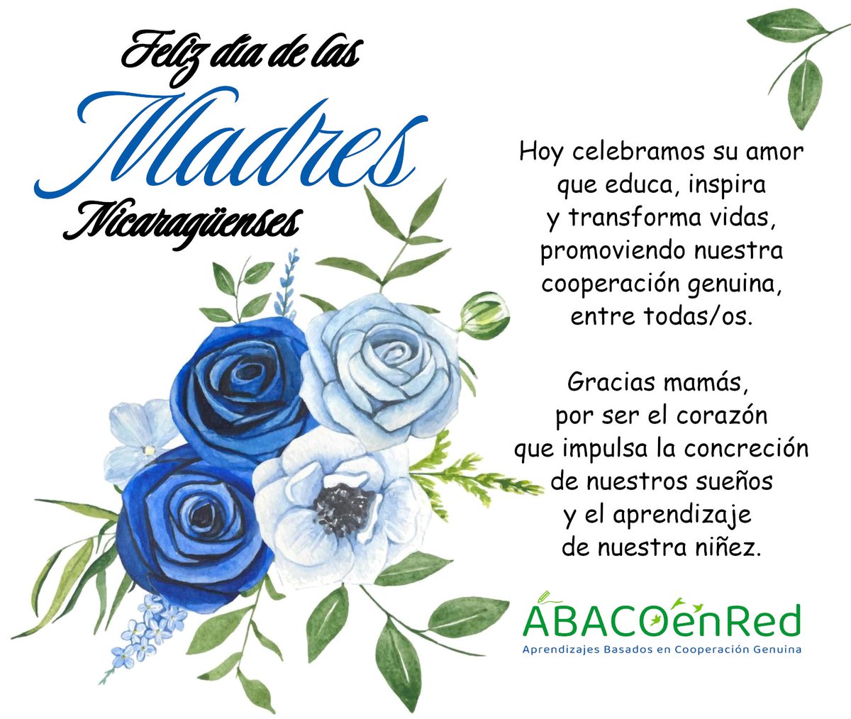 ABACOenRed's tweet photo. Feliz día de las Madres Nicaragüenses 🌹 https://t.co/KXZlzLU832