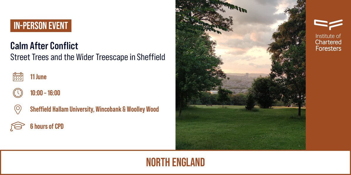 TheICF's tweet photo. Join our North England Member Network on 11 June in Sheffield, the UK’s greenest city, for this event reflecting on one of the most high‑profile and contentious street tree disputes in the UK and lessons for urban forestry today.

Book: https://t.co/phhUTzh2M7 https://t.co/ozsiaM3F6z