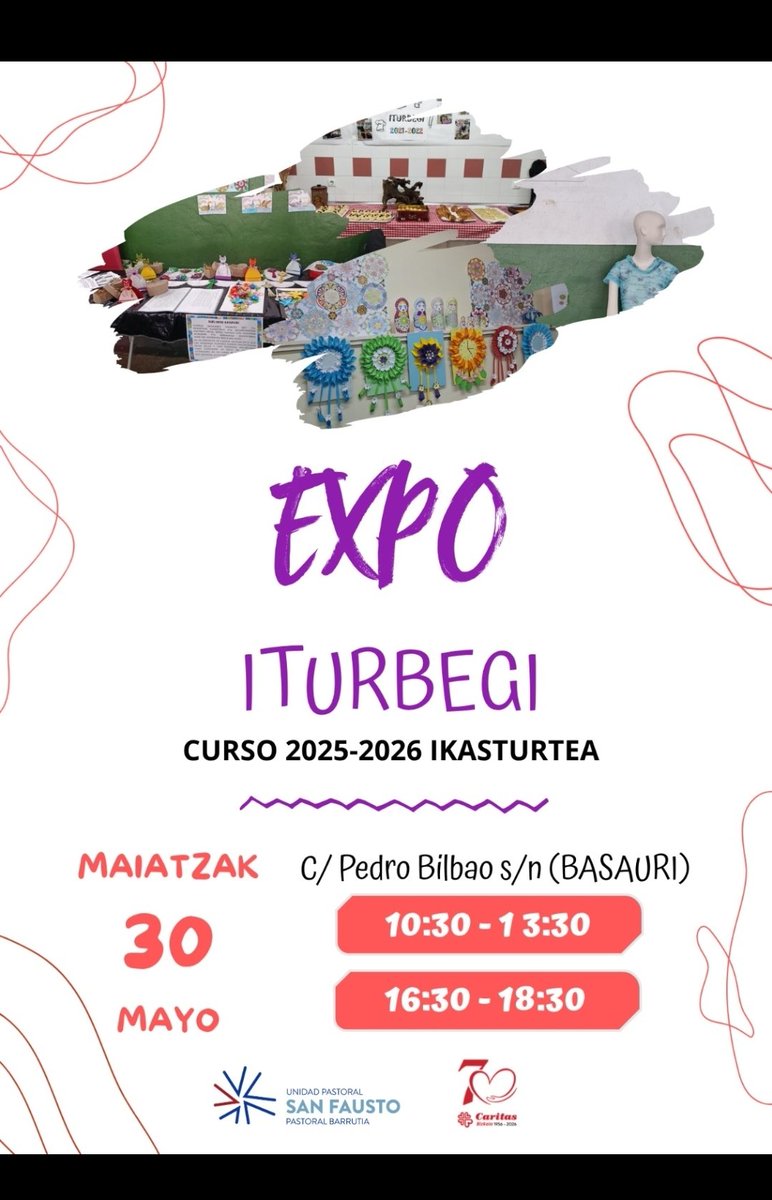 upsanfausto's tweet photo. Te esperamos 
Etorri zaitez 
@DiocesisBilbao @upsanfausto @caritas_bizkaia 
#Iturbegi
#Basauri
#PSP https://t.co/Lf2EHVtPk6