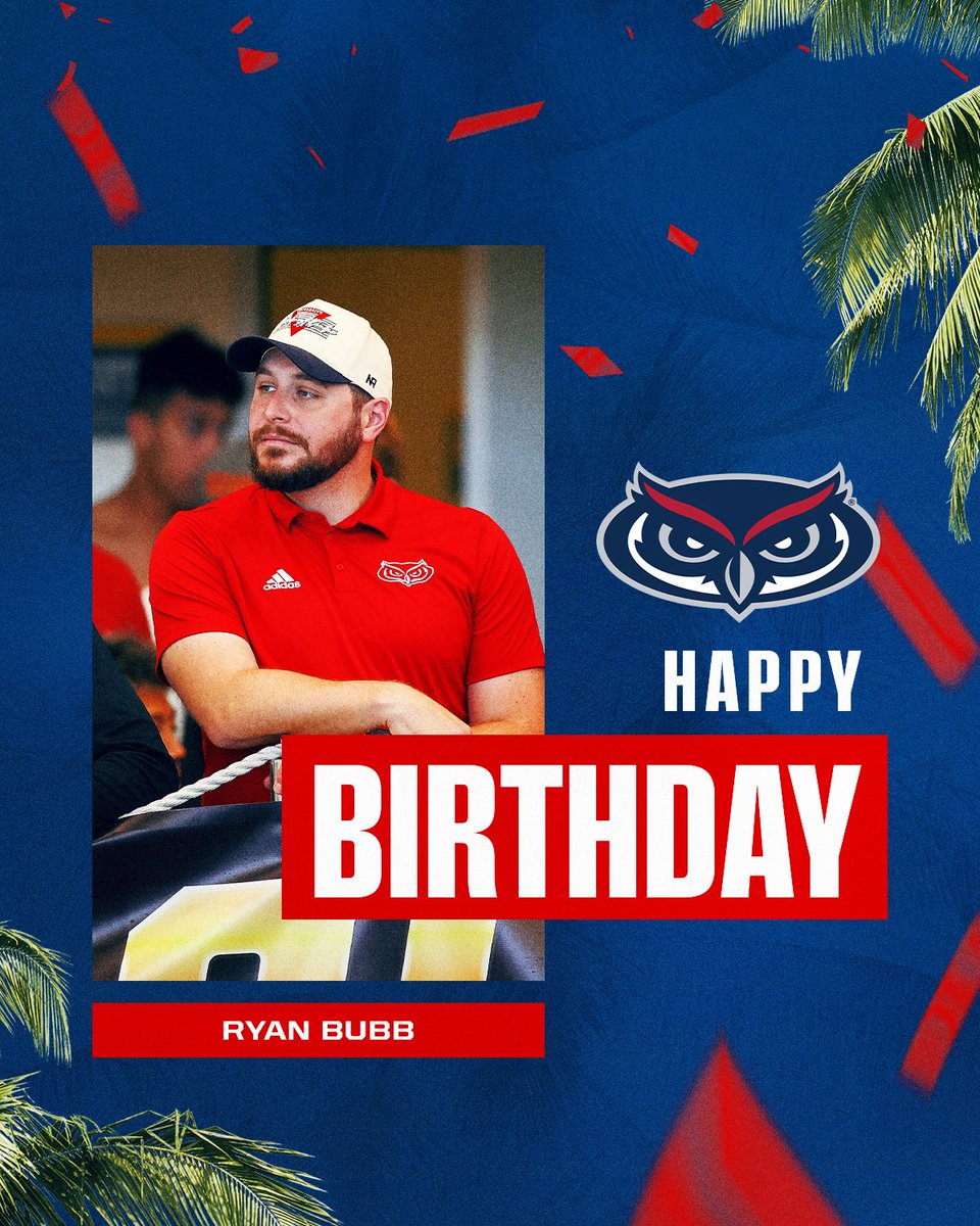 FAUSwimDive's tweet photo. Happy birthday to our associate head coach Ryan Bubb 🥳🥳

#WIP🏝️ https://t.co/ZQ9pRkJMgW