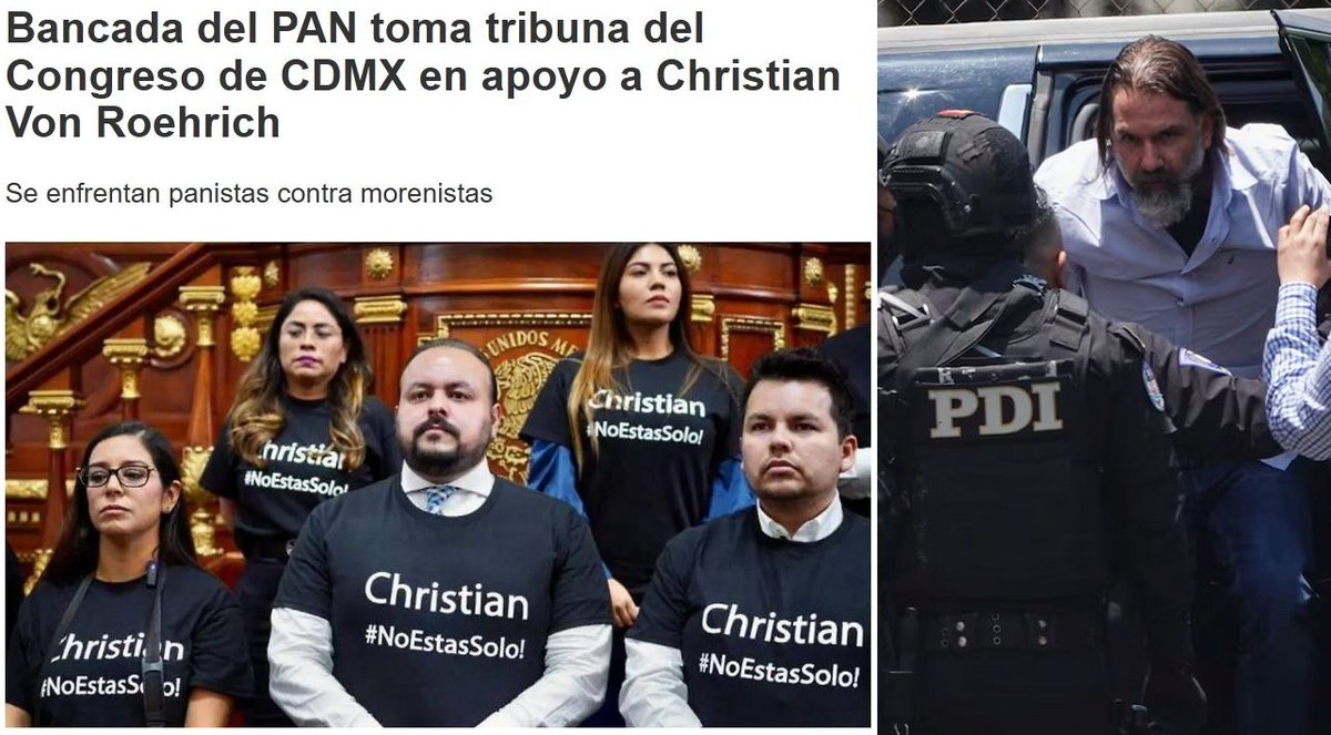 ChicShion's tweet photo. Se pusieron la del delincuente panista Christian Von Roehrich, hoy preso. https://t.co/MgpaSXVZO6
