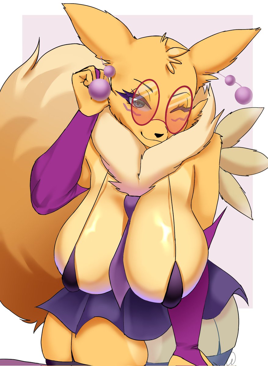 miss_mifuka's tweet photo. Fanart for @YourDigimonGirl !!
I made some earrings, i hope it looks good 

#furry #fanart https://t.co/DFm24YAQON