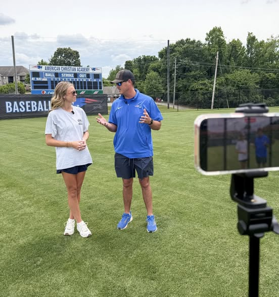 ahsaaradio's tweet photo. The Drive Safe Alabama On the Road with the AHSAA presented by the Alabama Community College System recently visited American Christian Academy.
Thanks to players Clayton Rice, Britton Taft and Coach Del Howell for giving us the tour and discussing their successful season. https://t.co/gRE72u2Oeh