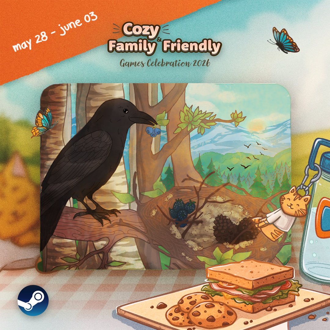 Def_Human_'s tweet photo. Just want to mention Migration is part of this year's Cozy and Family Friendly Games Celebration this year!

If you enjoy laid-back and wholesome games, join us and check out this awesome line-up of relaxing title!
https://t.co/Df7s5ddLob https://t.co/HAQi7ESBkS