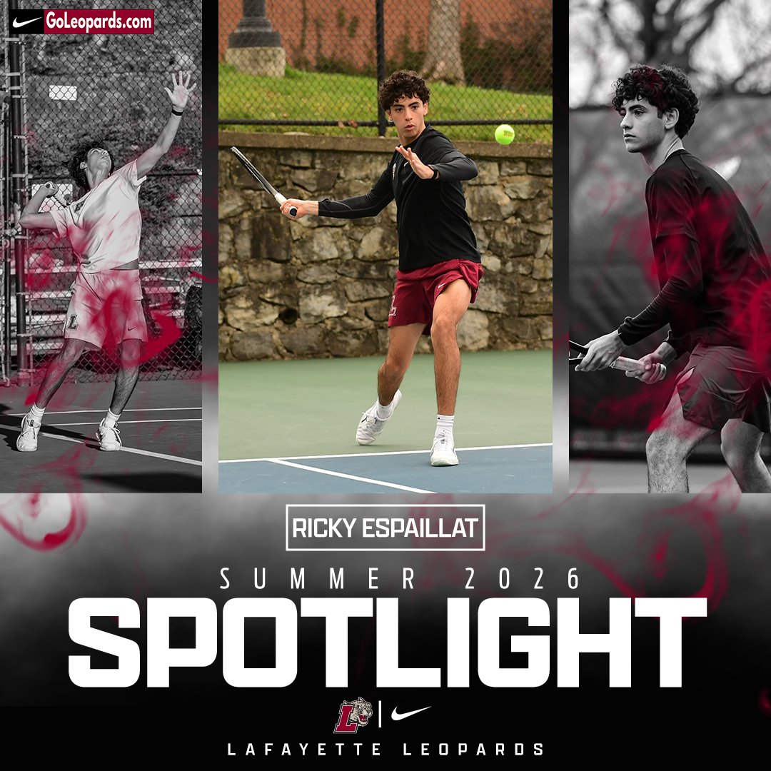 GoLeopards's tweet photo. ☀️Summer Spotlight Series 🏖️

Incoming Sophomore Ricky Espaillat played in the top slot in both singles and doubles for most of the season. He held an overall record of 7-11, including a crucial singles victory against Holy Cross in the first round of the Patriot League Championship. Ricky earned All-Patriot League Second Team honors in his freshmen campaign and will have a pivotal role in the lineup next season.

#RollPards | #ClimbTheHill | #LafayetteCollege200
@LafCol | @PatriotLeague