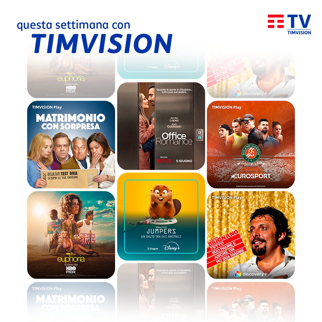 TIM_Official's tweet photo. Film, serie TV e tanto sport da vivere ogni giorno. 🎬🎾 ​
Con #TIMVISION il divertimento non si ferma mai👉 https://t.co/cvJD6Axscw  
𝘈𝘯𝘤��𝘦 𝘴𝘦 𝘩𝘢𝘪 𝘨𝘪𝘢̀ 𝘶𝘯 𝘢𝘤𝘤𝘰𝘶𝘯𝘵 𝘋𝘪𝘴𝘯𝘦𝘺+ 𝘰 𝘕𝘦𝘵𝘧𝘭𝘪𝘹. #UnaConnessioneAllungaLaVita https://t.co/eeFZngxmhG