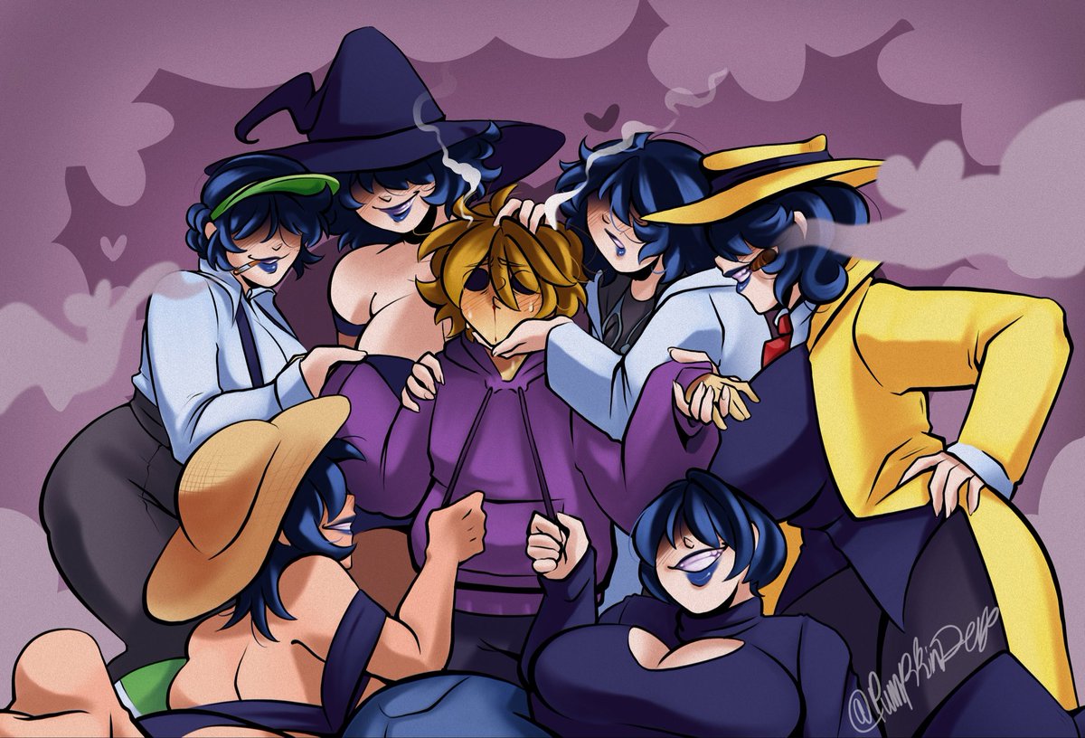 Pumpkin_derp's tweet photo. Don’t help him, the man is right where he wants to be >w< drawn for @OverByMoron thank you for supporting my art :3 https://t.co/x9OFHHX7Pk