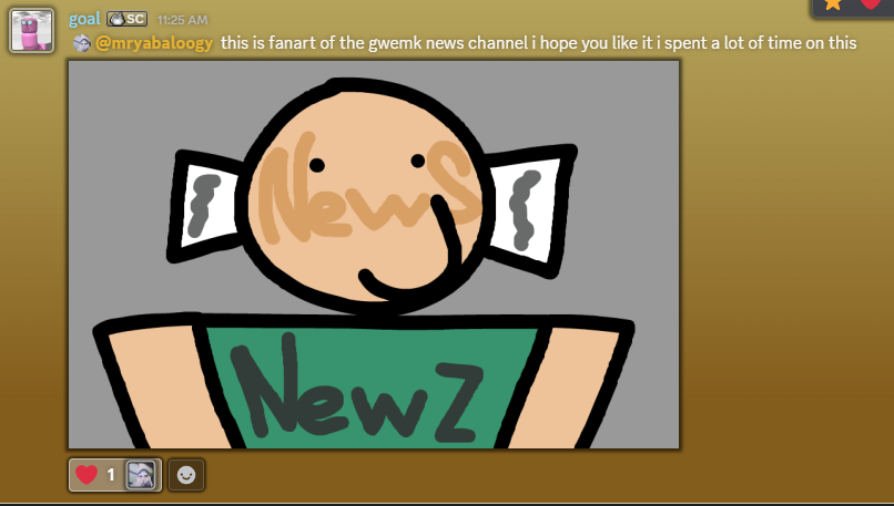 GWEMKNEWS's tweet photo. haha thanks goal! for teh fanart https://t.co/yOj9gKj1vM