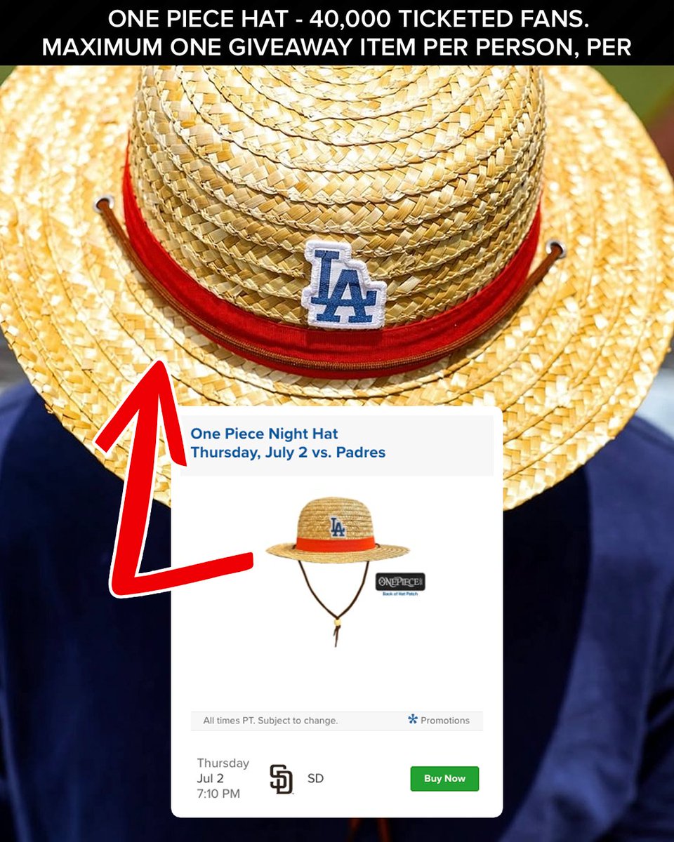 The Dodgers x One Piece crossover is back ⚾🏴‍☠️ After last