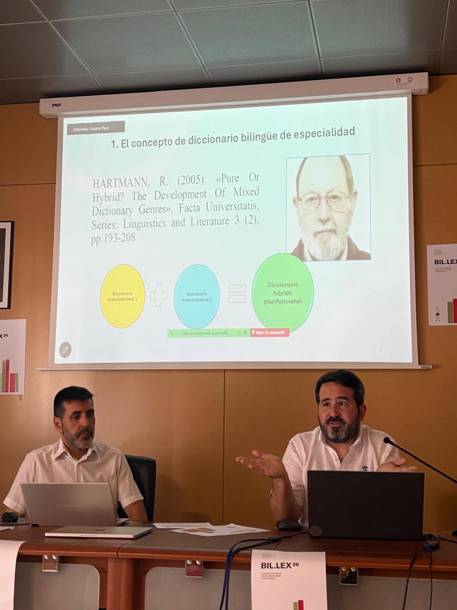 lpnunez's tweet photo. La conferencia de clausura de las jornadas de lexicografía #BILLEX26 ha tratado sobre el diccionario bilingüe de especialidad @EduardoJJacinto
https://t.co/NKgoA6Z2Kn
@CanalUGR @Euralex_news @archiletras @LexicographyHQ @lexicography @lenguayciencia @USAL_Lengua @UnivAveiro https://t.co/SQEkOmssL3
