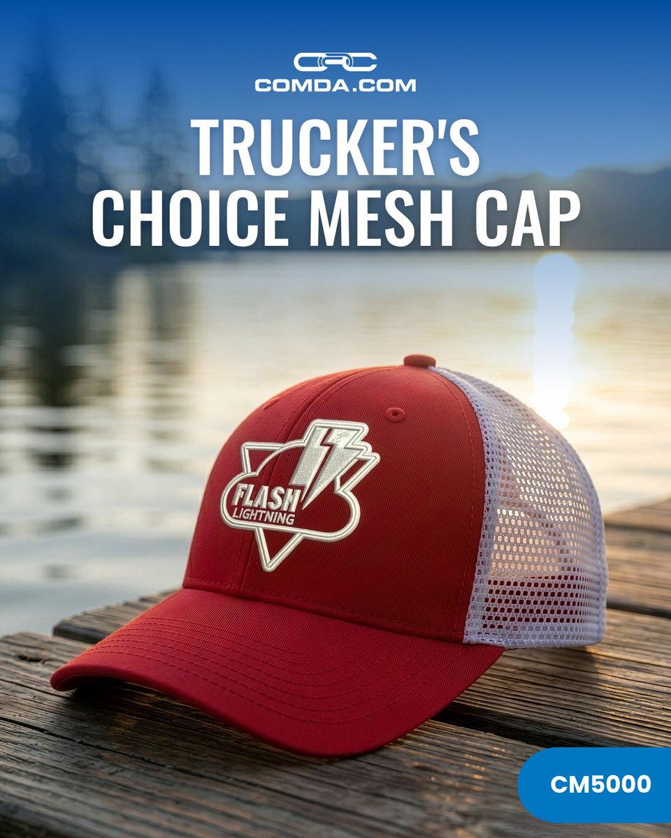 ComdaPromo's tweet photo. The Trucker's Choice Mesh Cap is more than just a giveaway; it’s a retail-quality essential that people actually want to wear.

With its 6-panel design and breathable mesh back, it delivers that iconic look with a snug, comfortable fit.

Shop now: https://t.co/INlDrngMQI

#COMDA https://t.co/MYF60anpzS