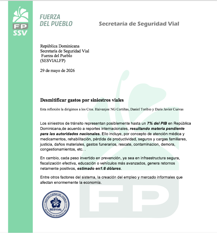 marioholgu56410's tweet photo. Los siniestros de tránsito representan posiblemente hasta un 7% del PIB en RD, por concepto de atención médica y medicamentos, rehabilitación, pérdida de productividad, seguros y cargas familiares, justicia, daños materiales, gastos funerarios, rescate, etc. @VIALRD @haivanjoe https://t.co/reGveNKxFX