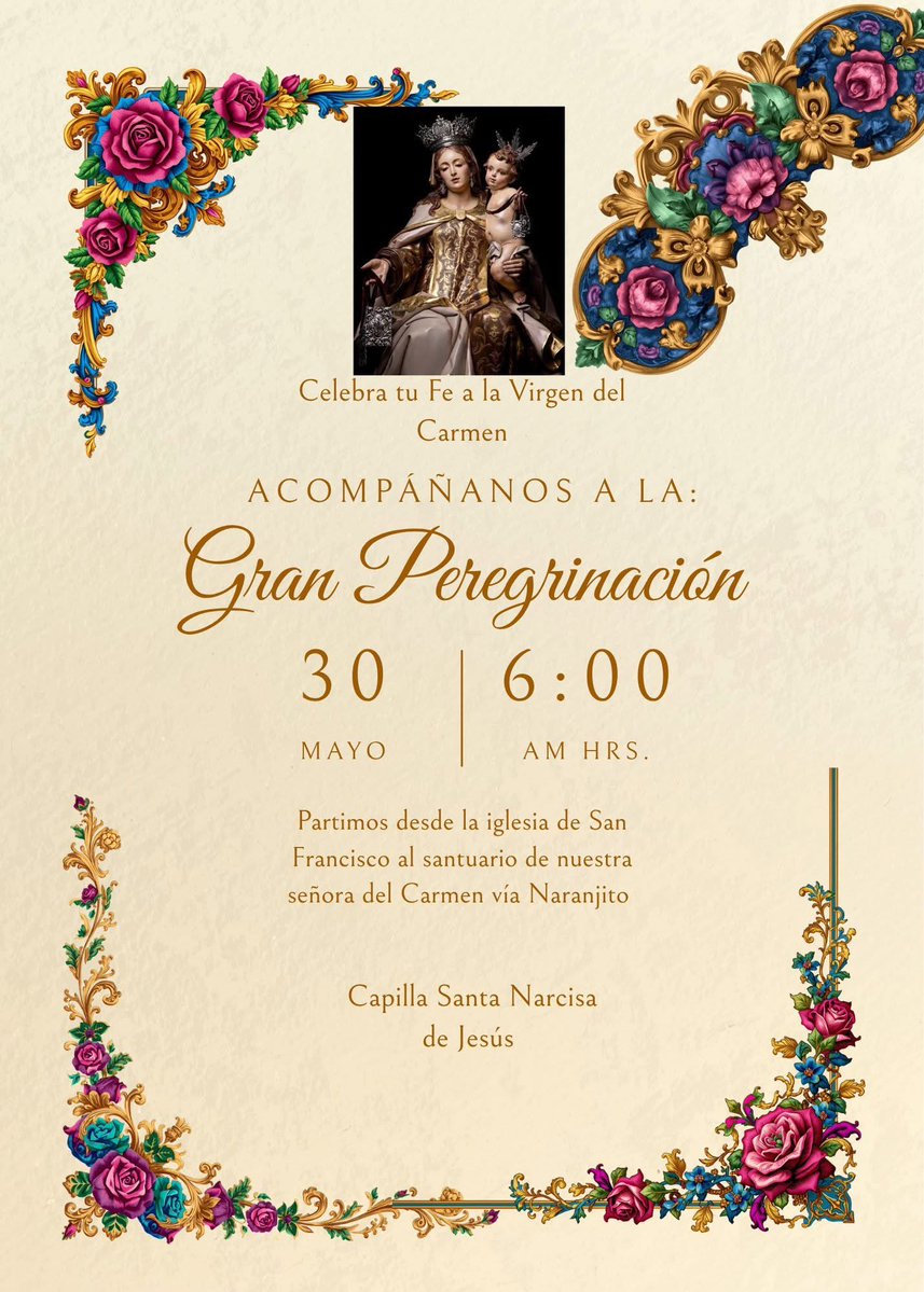 InstrumentDPaz's tweet photo. PEREGRINACIÓN MARIANA
AL SANTUARIO NUESTRA SEÑORA VIRGEN DEL CARMEN. #Milagro. https://t.co/jlxyMZdF7j