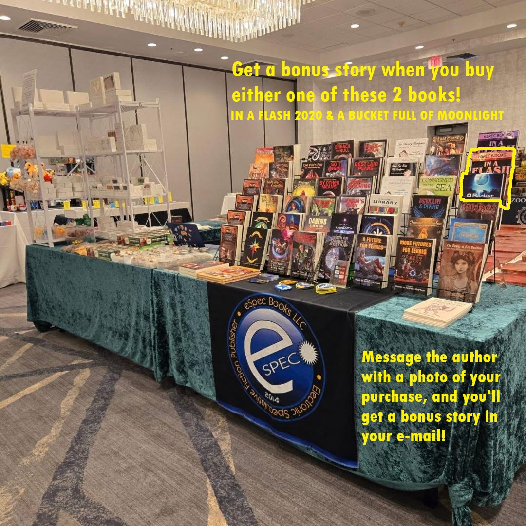 mrburkemath's tweet photo. If you're at Dexlite in Morristown, NJ this weekend, stop by the @eSpecBooks  table, buy one of my books, and you can get a bonus story emailed to you! https://t.co/kYT75XBeib