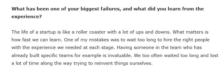 akamvl's tweet photo. @dessaigne Won't this lead to overstretching early hires and obsessing over "AI transformation" instead of finding what customers actually need and building for them?

And didn't you share a somewhat contradicting lived experience just 6 years ago? https://t.co/QHUzqGpWtH
