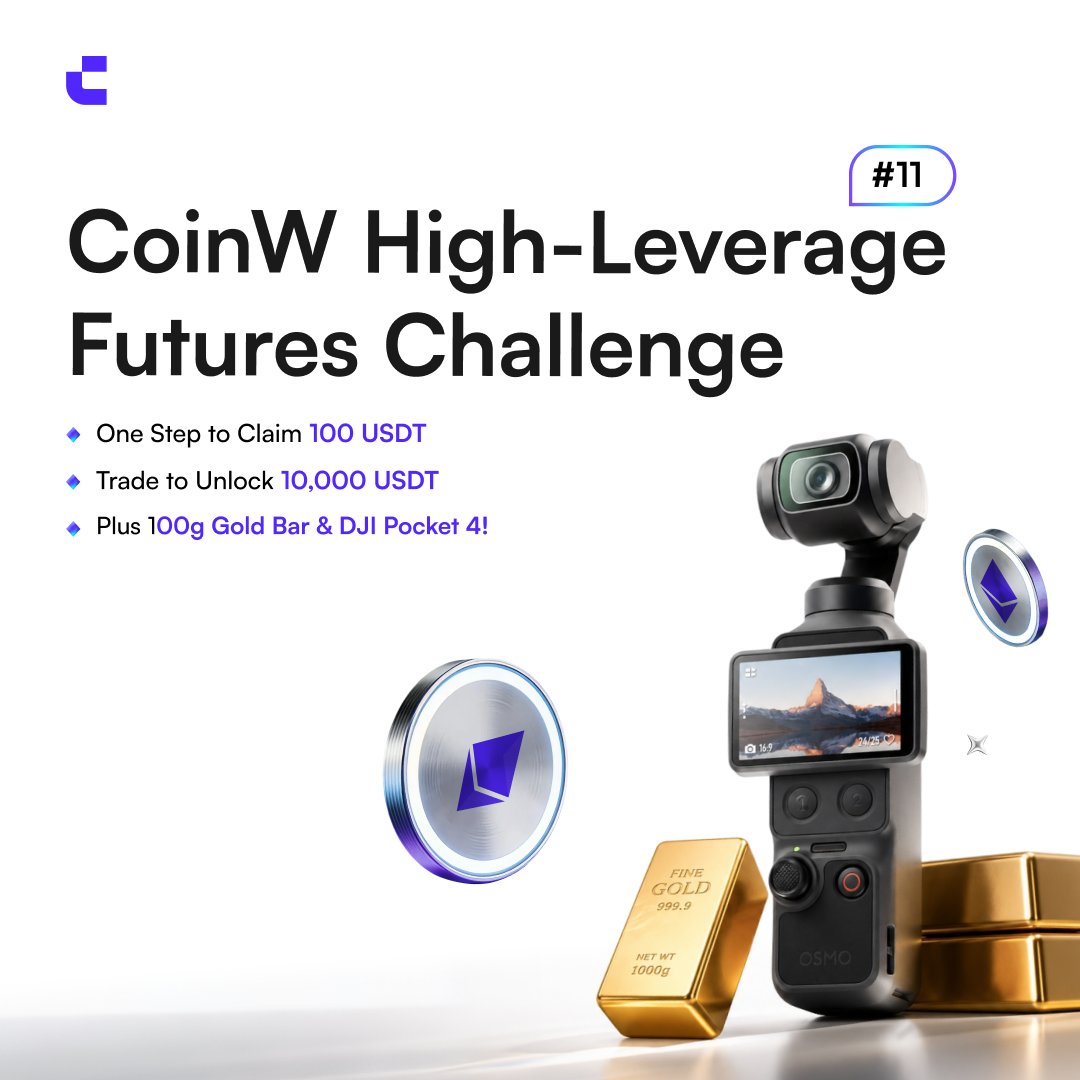 CoinWOfficial's tweet photo. POV: your 20x trade suddenly starts printing 😭

CoinW High-Leverage Challenge #11 is live: : https://t.co/DL2dCqWJED

Be honest:
What’s the highest leverage you’ve ever used? 📈 https://t.co/TNB8vHLnxd