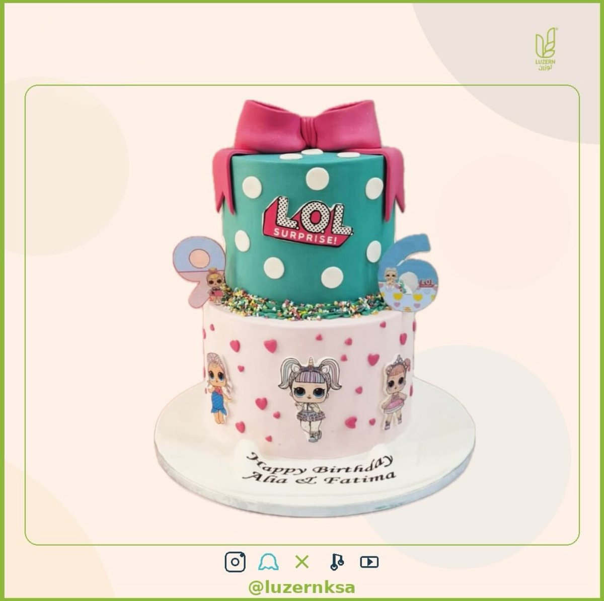 luzernksa's tweet photo. كيكات سكر من لوزرن بيكري 🍰 

نستقبل طلباتكم بكل حب عن طريق الواتس اب ❤️ 

متواجدون في 📌 :
الرياض 🤍 
المدينة المنورة 🤍

#كيك #كيك_سكر #المدينة_المنورة #الرياض 
#كيك_الرياض #كيك_المدينة #كيكات_سكر #بيكري https://t.co/IQi93xC400