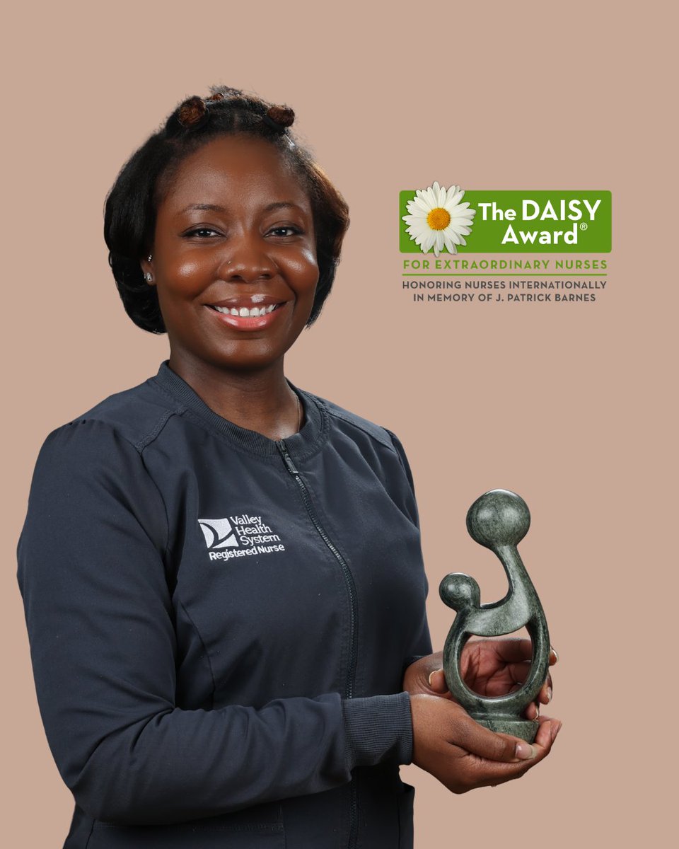ValleyHealthNJ's tweet photo. Congratulations to Soyette Fraser, RN, N4B Cardiac Care CCU, The Valley Hospital’s DAISY Award winner for December 2025, presented by @Daisy4Nurses. 

#Nursing #CardiacCare #DaisyAward #ValleyHealthSystem https://t.co/gtqLSJNZaV